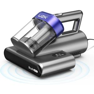Bed Vacuum Cleaner Mattress Vacuum Cleaner,16Kpa Powerful Handheld Vacuums with UV-C Light & Double Dust Cup & High Heating & Ultrasonic & Anion for Bed Sofa (Corded,Purple)