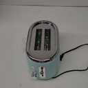 Mueller Retro Toaster 2 Slice with 7 Browning Levels and 3 Functions: Reheat, Defrost & Cancel, Stainless Steel Features, Removable Crumb Tray, Under Base Cord Storage, Turquoise