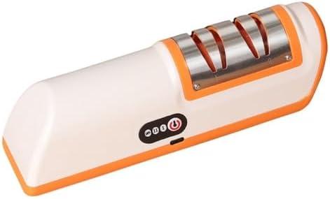 1pc Knife Sharpener Multifunctional Automatic Professional 4 Gears Kitchen Accessories(Orange)