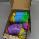 JOYIN 72PCS 2.3" Printed Empty Colorful Plastic Eggs Fillable, Bright Plastic Eggs Bulks for Festival Hunt, Filling Treats, Party Favor, Basket Stuffers, Classroom Prize Supplies