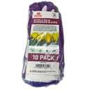 RED STEER GLOVE COMPANY, NITRILE PALM GARDENING GLOVES,PACK OF 10, (White& Purple)