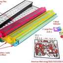 Complete American Mahjong Game Set, 166 Tiles, 4 All in One Pusher Racks Chips, Wind Indicator Aluminum Case