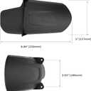 RUTU Rear Fender for Sur ron,Electric Motorcycle Wheel Mudguard, Shock Absorber Fender for SurRon Light Bee X/S Segway X260 Electric Dirt Bike Plastic, Black
