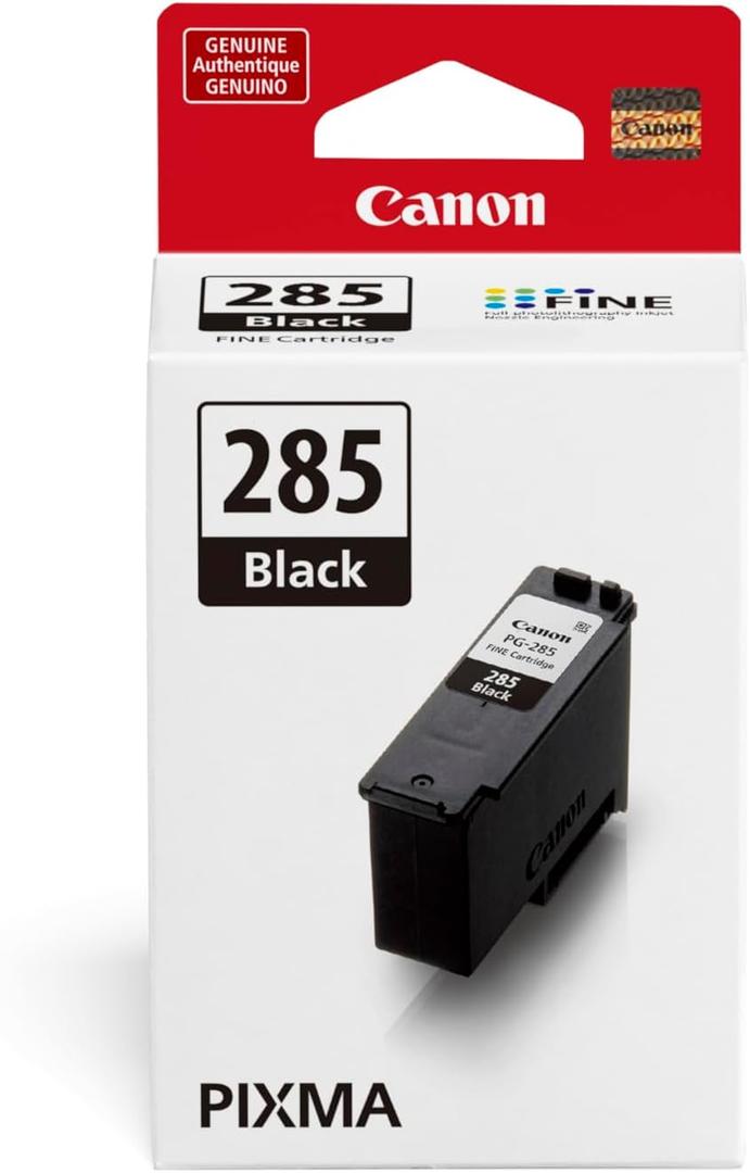 Canon PG-285 Genuine Black Ink Cartridge, Compatible with TR7820, TS7720/7722 (Regular) Canon PG-285 Genuine Black Ink Cartridge, Compatible with TR7820, TS7720/7722 (Regular)