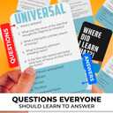 QUOKKA Trivia Card Games for Adults with 500 Questions Party Board Games for Adults, Teens and Families Trivia Cards with Answers in General Knowledge Fun Game for Family Game Night