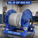 Pressure Washer Hose Reel 350FT x 3/8" or 455FTx1/4”