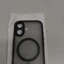 TOCOL for iPhone 17 Case, Compatible with Magsafe, Full Camera Protection, Built-in Magnetic Ring, Drop Protection, Translucent Matte Phone Case for iPhone 17 6.3 inch (Black)