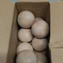 SEUNMUK 8 Pack 2.36 Inch Wooden Round Ball, Unfinished Natural Wood Ball, Replacement Wood Ball for Glass Decanters and Top, DIY Decorative Wood Crafting Hardwood Balls