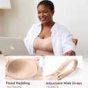 Momcozy Pumping Bra Hands Free, All-in-One Nursing Bras for Breastfeeding & Pumping, Fixed Padding for Enhanced Shape (L)