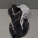 SuxiGlo Black Marble Round Tablecloth – Fitted Circle Table Cover with Elastic Edge, Waterproof & Washable Polyester Table Cloth for 35" to 42" Indoor/ Outdoor Tables