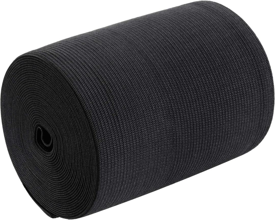 EBOOT 1 Pcs Elastic Spool (4 Inch X 5 Yard,Black)
