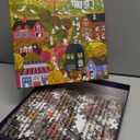 Galison Spooky Village  1000 Piece Foil Joy Laforme Jigsaw Puzzle Featuring Spooky Artwork of Ghostly Village During Halloween