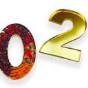 2026 Cardboard Number Shaped Mache Decorative Strawberries Fillable Chocolate Candy Cupcakes Box for Graduation and New Year's Parties (Gold, 14 Inch)