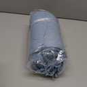 BOURINA Blue Throw Blanket 50x60 Inches Throw Textured Solid Soft Sofa Couch Decorative Knit Blanket