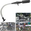 FVRITO Stainless Steel Flexible Exhaust Muffler Pipe Silencer Gasket for 2 Stroke 49cc 60cc 66cc 80cc 100cc Engine Gas Motorized Bicycle Motor Bike Black