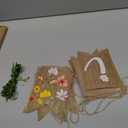 OBBOLO Baby in Bloom Baby Shower Burlap Banner, Flower Themed Baby Shower Decorations with Green Leaf String and Artificial petals and little Butterfly Decorations for Girls