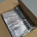 400 Plastic Silverware Set - Silver Cutlery Set - Disposable Flatware Set - 200 Forks - 100 Spoons - 100 Knives - Heavy Duty - Party Bulk