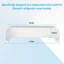 RV Refrigerator Door Lower Shelf Replacement For Dometic Refrigerator Parts 2932575018 Bottom Door Shelf, Fits For Dometic Refrigerator RM2453 RM2553 RM4601