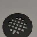 Matte Black Snap-in Shower Drain Cover Replacement, Welsan Stainless Steel 4-1/4" OD Round Shower Strainer Grid Easy to Install
