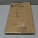 Wisuce Black Coffee Mug Tree Bamboo Mug Holder Coffee Cup Stand Mug Holders for Countertop Coffee Mug Rack Organizer Stand (Black Basic)