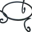 Kesywale Metal Gazing Ball Stand for 10 or 12 Inch Outdoor Garden Gazing Globes and for Plant or Flowerpot Holder, Birdbath Bowl Stand, 5 Inch Tall (8 inch)