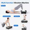 MERACH Vibration Plate Exercise Machine, Whole Body Workout Equipment for Women, Bluetooth and Silicone Pedal, Vibration Plate with Auto Mode, Vibrate Fitness Platform for Home