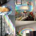 2 x Olicard Suncatcher Sticker Indoor Rainbow Prism Film for Bedroom Decoration, Anti-Collision Window Decals for Bird Strikes, Sun Catchers, Rainbow Maker for Home Decor (Butterfly)