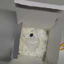 HONEYGIFTS Wedding Ring Pillow, Ivory Ring Bearer Holder Pillows Heart Shape Rose Lace Cushion for Wedding Party Anniversary Ceremony