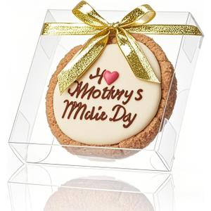 100 Pack 4x4x1.2inch Clear Single Cookies Boxes Small Bakery Boxe Macaron Boxes Brownie BoxesPastry Boxe for Easter Mother's Father's Christmas Birthday Day