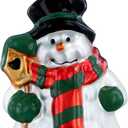 PETCEE Snowman Christmas Ornaments - Blown Glass Snowman Ornaments for Christmas Tree Decorations Cute Snow Man Hanging Ornament Keepsake Gifts Holiday Decor for Kids Family Friends Xmas Party Favors