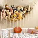 mirolam Stuffed Animal Storage Hammock Net - Toy Hammock Net for Stuffed Animals Corner - Hanging Stuff Animal Organizer Holder Large Size Baby Nursery Room Decor