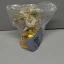 Blue Evil Eye Money Tree with Painted Golden Buddha Statue White Artificial Flowers Home Office Protection Decoration Feng Shui Ornament