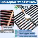 SafBbcue 16 15/16" Cooking Grates for Charbroil 463344015 463344116 463343015 463371116 463370015 466642616 463251713 463340516 463371719 463250509 463370719, Cast Cooking Grids for G467-0002-W1
