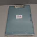 SFLHHDM Clipboard with Storage,Heavy Duty Clip Boards 8.5x11 with 2 Storage Case,Clear Visible Panel Storage Clipboards,Side Opening Nursing Clipboard Folder for Office Supplies-Dark Green