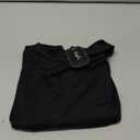 SOLY HUX Women Open Back Tops Workout Backless Tee Casual Athletic Shirts Short Sleeve Oversized Gym T Shirt (Solid Black, XS)