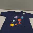 Kids Colorful Solar System Cute Anime Planets Space T-Shirt. XS Size
