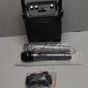 Karaoke Machine, Portable Bluetooth Speaker with 2 Wireless Microphones for Adults & Kids with Lights, Karaoke Microphone with PA System Supports USB/TF/FM/AUX for Home Party Home System Packages (Black)