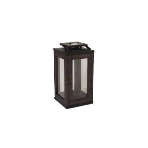 SDS for HD Designs Iron Wood Glass Lantern - Dark 20 inch
