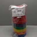 S&S Worldwide Large Stacking Buckets. Includes 12 Plastic Buckets, 2 Each in 6 Colors. 8" H X 8-1/2" Top Diameter. Use for Storage, Toss Targets or Speed Stacking Games