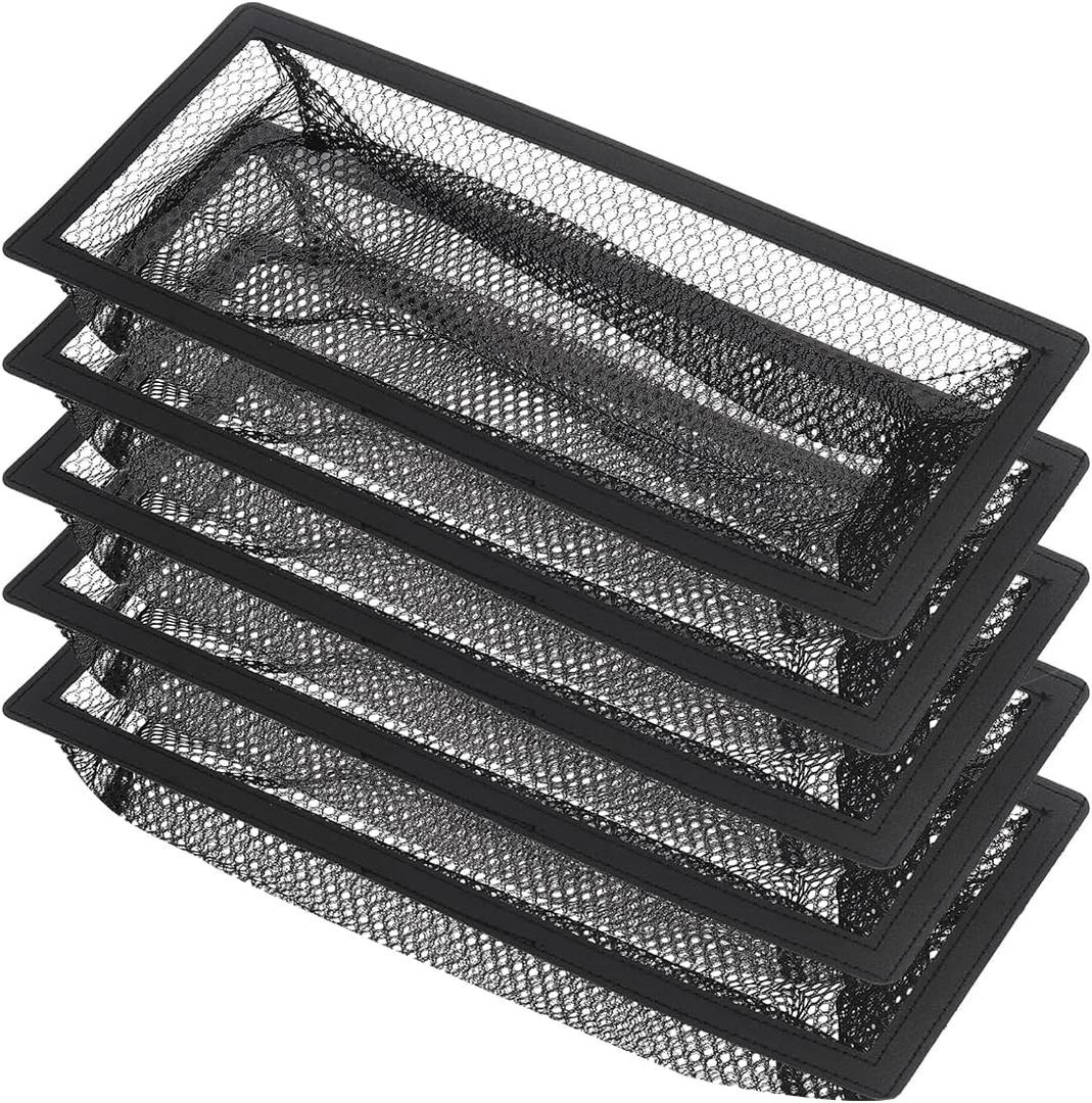 Floor Register Cover Trap, Floor Air Vent Cover Screen for Home Air Vent Filters 5-Pack Floor Vent Mesh Filters Net Trap (6 x 14 Inch)