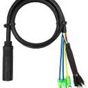 Electric Bike Accessories, Ebike Conversion Cable 9 Pin Julet Wheel Hub Motor Waterproof Female Cable for Ebike Accessories