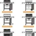 SHINESTAR 18.75" Grill Grates Replacement for Weber Genesis II/LX 300 Series with 3 Burner Gas Grills, Genesis II E-310 SE-310, LX E/S-340, Stainless Steel, 66802 & 66095, 2-Pack