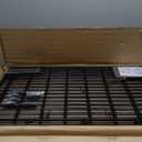 Amazon Basics Foldable Octagonal Metal Exercise Dog Playpen - Indoor/Outdoor, No Door, Large (8 Panels, 24 x 42), Easy to assemble, store, and customize, 42" - Large, Black