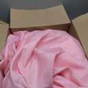 sancua Round Tablecloth 108 Inch Diameter, 6 Pack - Circle Polyester Fabric Table Cloth for Wedding Party Reception Banquet Birthday, Washable Christmas Table Cover (Fit 42-96 Inch Tables), Pink