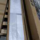 36x84 Inch White Sliding Barn Door Slab with 6.6ft Hardware Kit Included, 5-Panel, MDF Wood Panel Covered with Water-Proof Scratch-Proof PVC Surface, Simple DIY Assembly