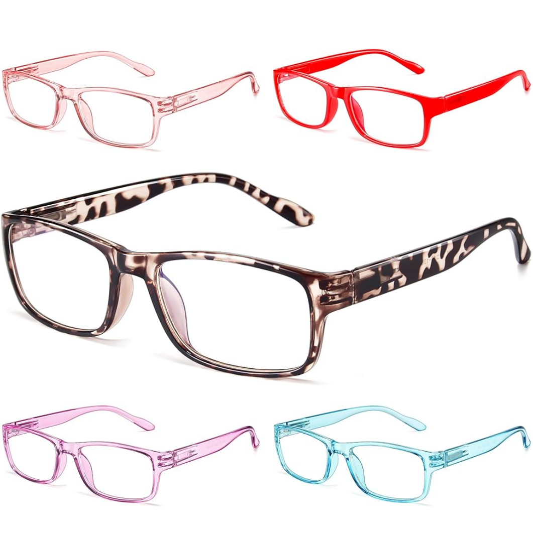Gaoye Professional Reading Glasses for All Day - Computer Readers with Blue Light Protection - Value Pack, x+1.25
