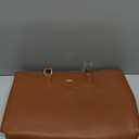 LOVEVOOK Laptop Tote Bag for Women 15.6 Inch Leather Work Bags with Large Cup Holder for Teacher Work Business,Brown