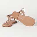 The Drop Women's Haven Lace Up Gladiator Sandal (5, Doe Tan)