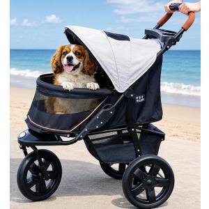Pet Gear No-Zip AT3 Pet Stroller for Cats/Dogs, Light Sand
