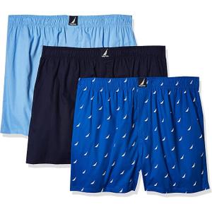 Nautica mens Cotton Woven 3 Pack Boxer XL